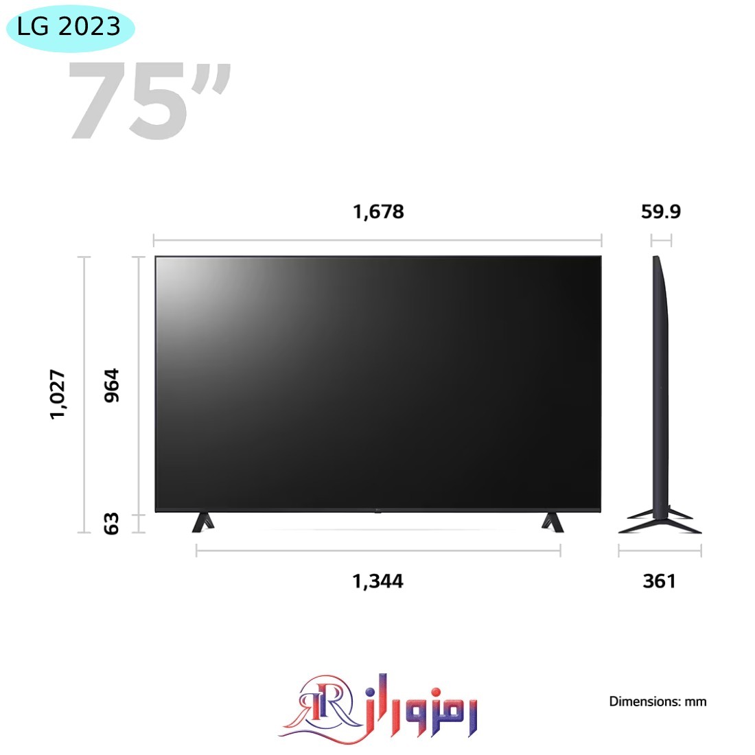 تلویزیون 2023 ال جی مدل 86UR8000